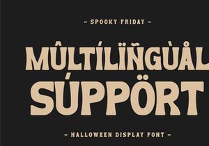 Spooky Friday - Display Font