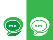 Speech bubble icon logo template vector illustration