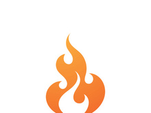 Fire flame logo vector illustration desig