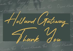 Holland Gateway - Handwritten Script Font