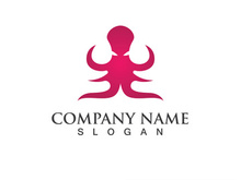 Octopus logo vector design symbol