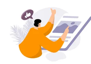 Call to Action flat Illustration