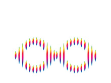 Sound waves vector illustration design template