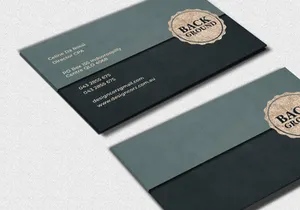 4 Free Business Card Mockups | PSD