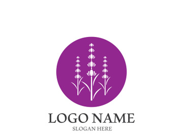 Lavender flower vector icon illustration design template preview picture