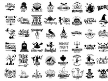 Vector set of Halloween Bundles Design For Crafts And T-Shirt