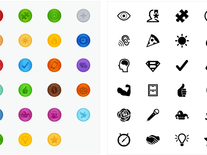 Employee Recognition Icons & Badges