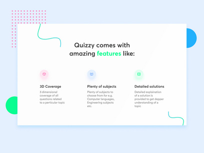 Quizzy Homepage UI Design