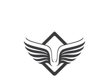 Wing illustration logo and symbol vector preview picture