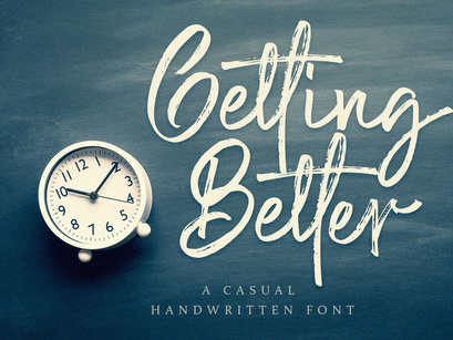 Getting Better - Handwritten Font