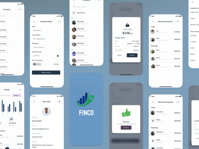 Finco Finance App UI KIT 2024