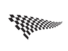 Race flag design illustration