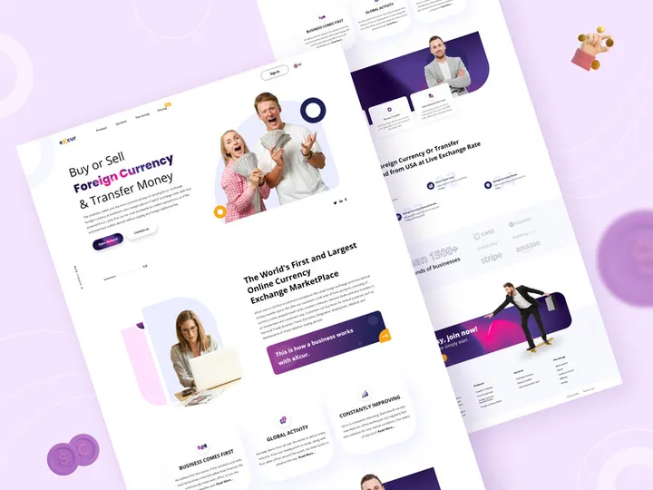 Currency Services Web page