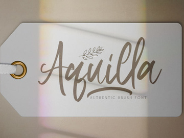 Aquilla - Brush Script Font preview picture
