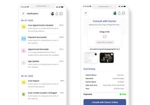 Medical Scancenter and Consulting Mobile App UI Kit