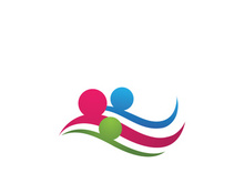 Family care and Community, network social icon logo