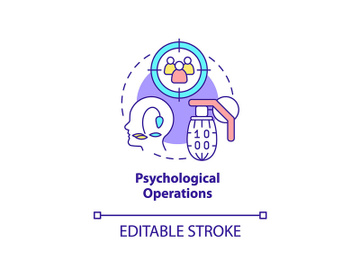 Psychological operations concept icon preview picture