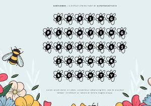 Sun Flower - Decorative Display Font