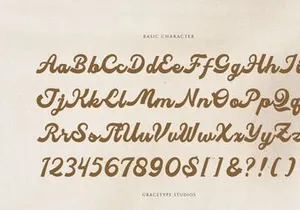 Nostalgia Riviera | Handwritten Bold Script