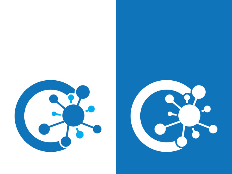 Molecule symbol logo template vector illustration design