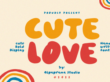Cute Love - Display Font preview picture