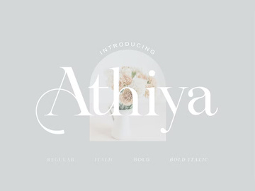 Athiya Serif Display Font Family preview picture