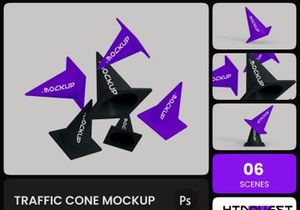 Traffic Cone Mockup