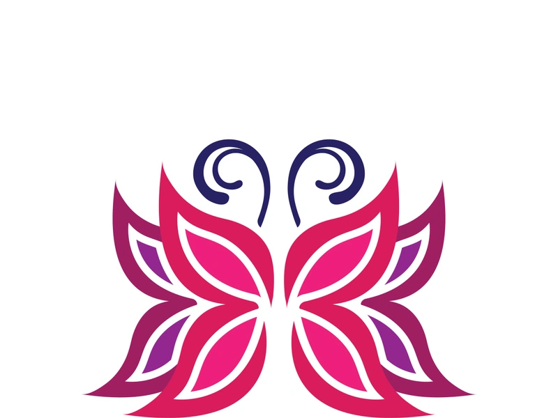 Beauty butterfly vector icon design