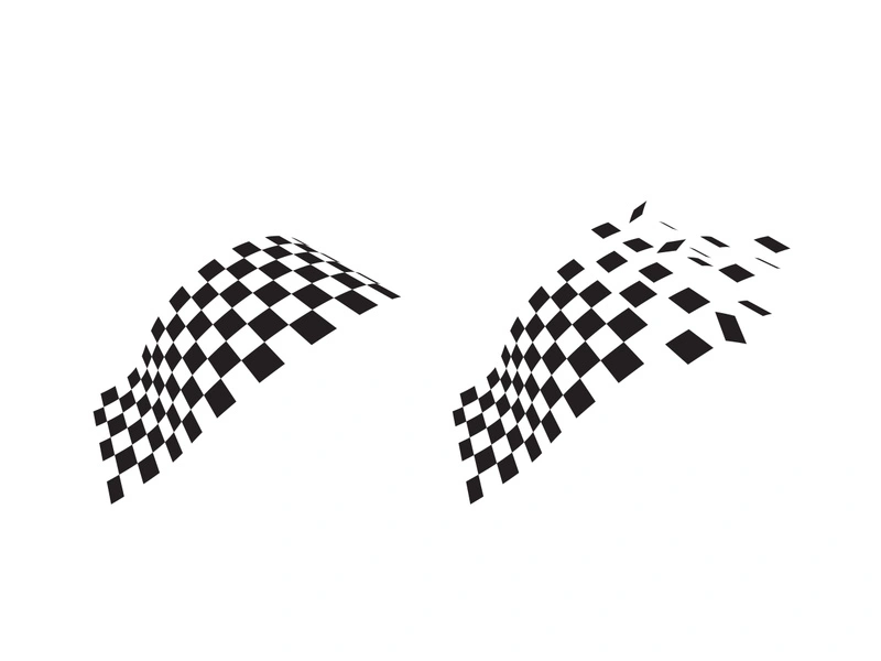 Race flag icon simple design illustration