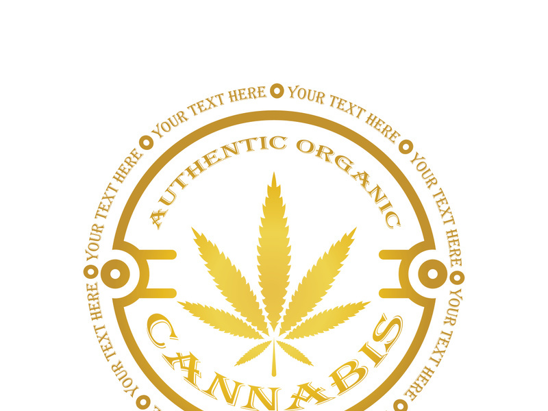Mariuhana leaf symbol, marijuana or hemp icon, cannabis medical sign, weed drug vector illustration