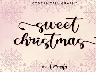 Sweet Christmas - Modern Calligraphy