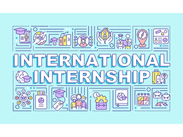 International internship word concepts banner preview picture