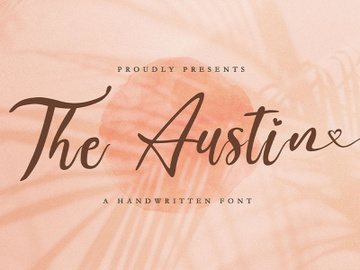 The Austin - Handwritten Script Font preview picture