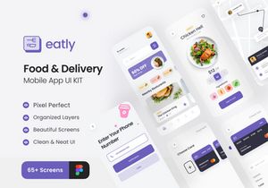 Eatly - Food And Delivery App UI Kit