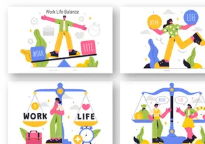 9 Work Life Balance Illustration