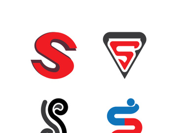 S letter creative icon logo design elegant vector illustration preview picture