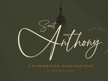Saint Anthony - Handwritten Font preview picture