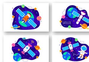 10 Satellite Internet Technology Illustration