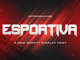 Esportiva - Sporty Display Font preview picture