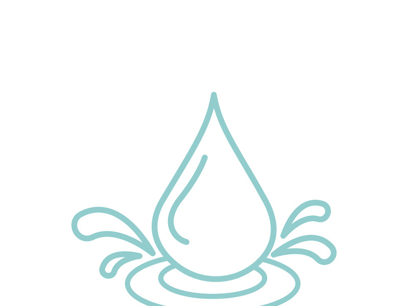 Water drop logo template vector illustration design