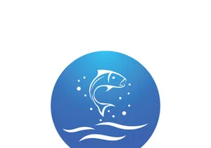 Ocean water wave wave logo design.