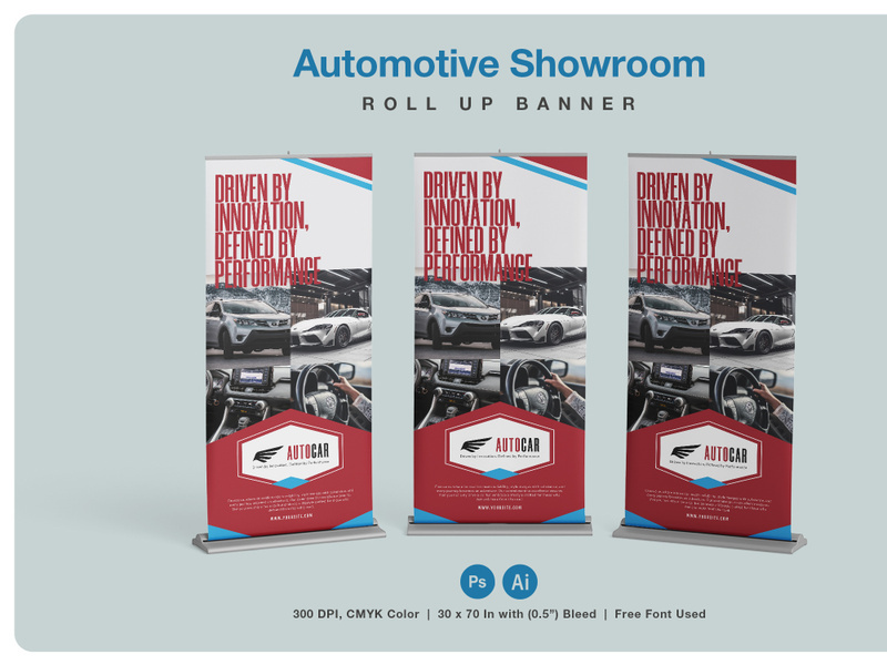 Automotive Product Roll Up Banner