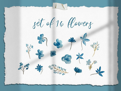 Blue Flower Set Free Download