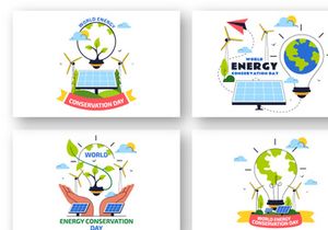 10 World Energy Conservation Day Illustration
