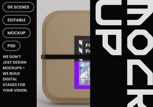 Food Box Package Mockup