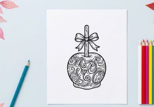 Enfeite de Natal desenhado à mão com design floral intrincado. Ilustração elegante de decoração festiva para artesanato e branding sazonal.