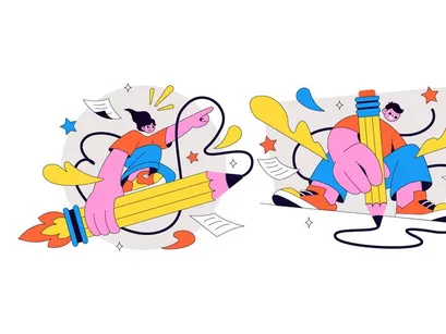 5 Pencil Vector Illustration
