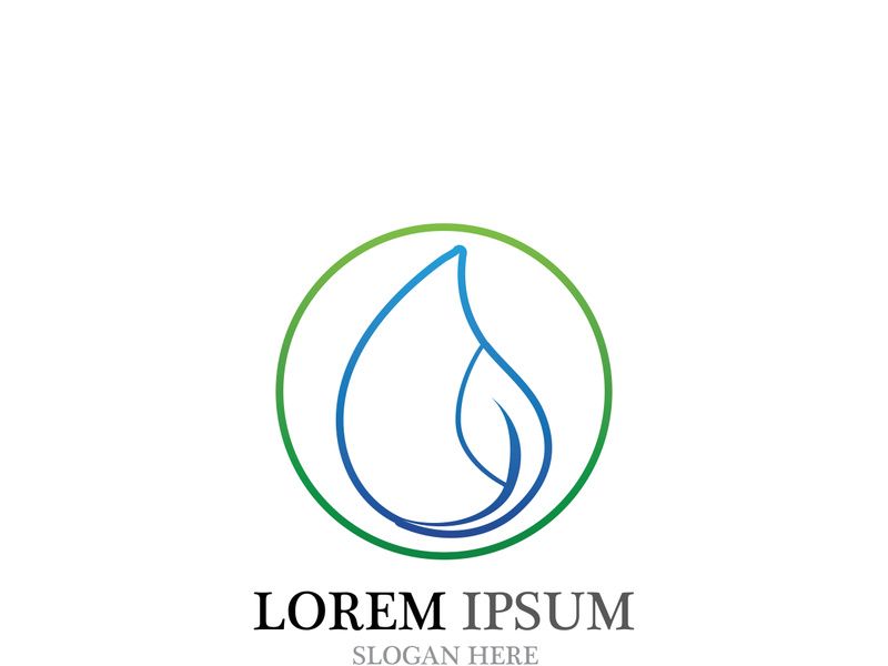 Water drop Logo Template vector