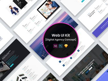 Digital Agency Web UI Kit preview picture