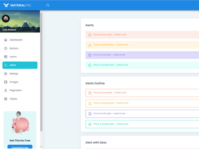 MaterialPRO Free NextJs Admin Dashboard Template